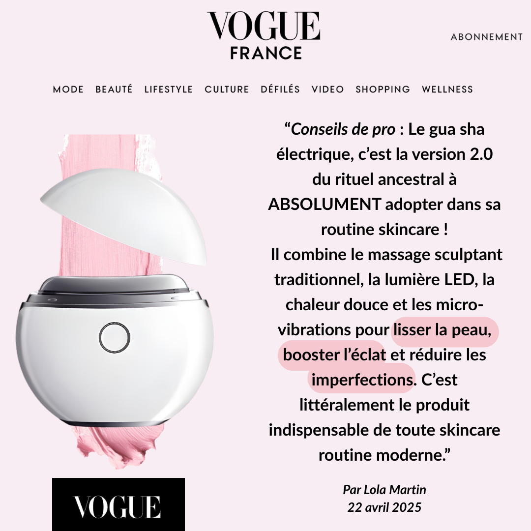 Gua Sha électrique - L’outil 4-en-1 qui transforme votre routine skincare